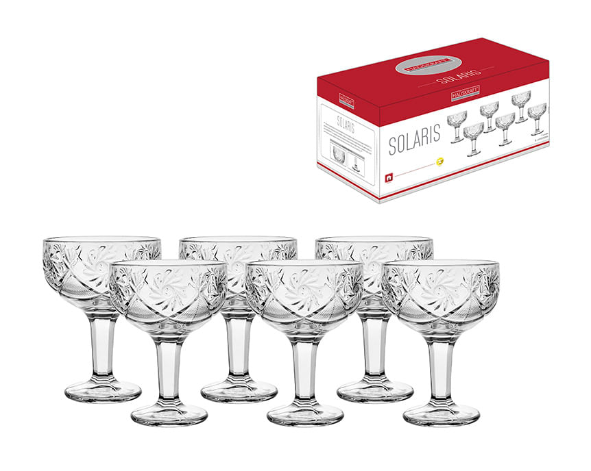 Taca Pe Solaris 220Ml Jogo 6 Peças Hauskraft