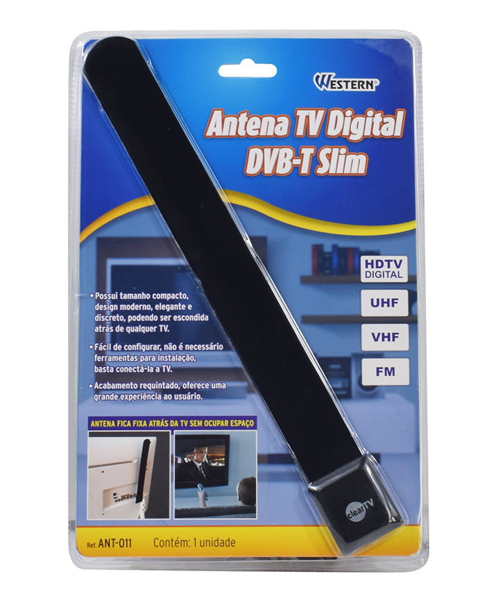 Antena Tv Digital Dvb-T Slim Western Home