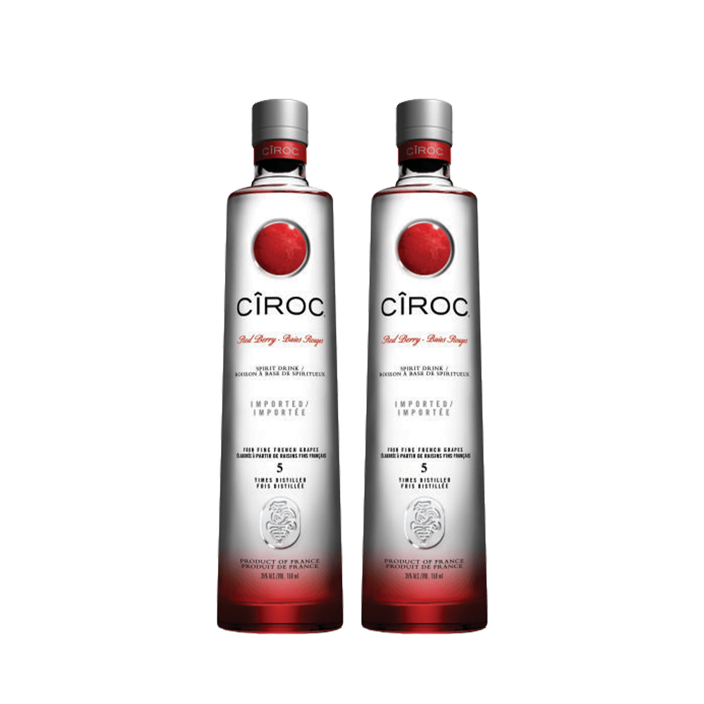 Combo Vodka Cîroc Red Berry 750ml - 2 Unidades - TheBar