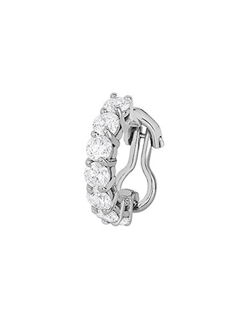 Piercing chain lovers branco e diamantes