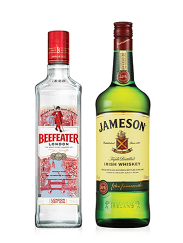 Kit Gin Beefeater 750ml + Whisky Jameson 750ml