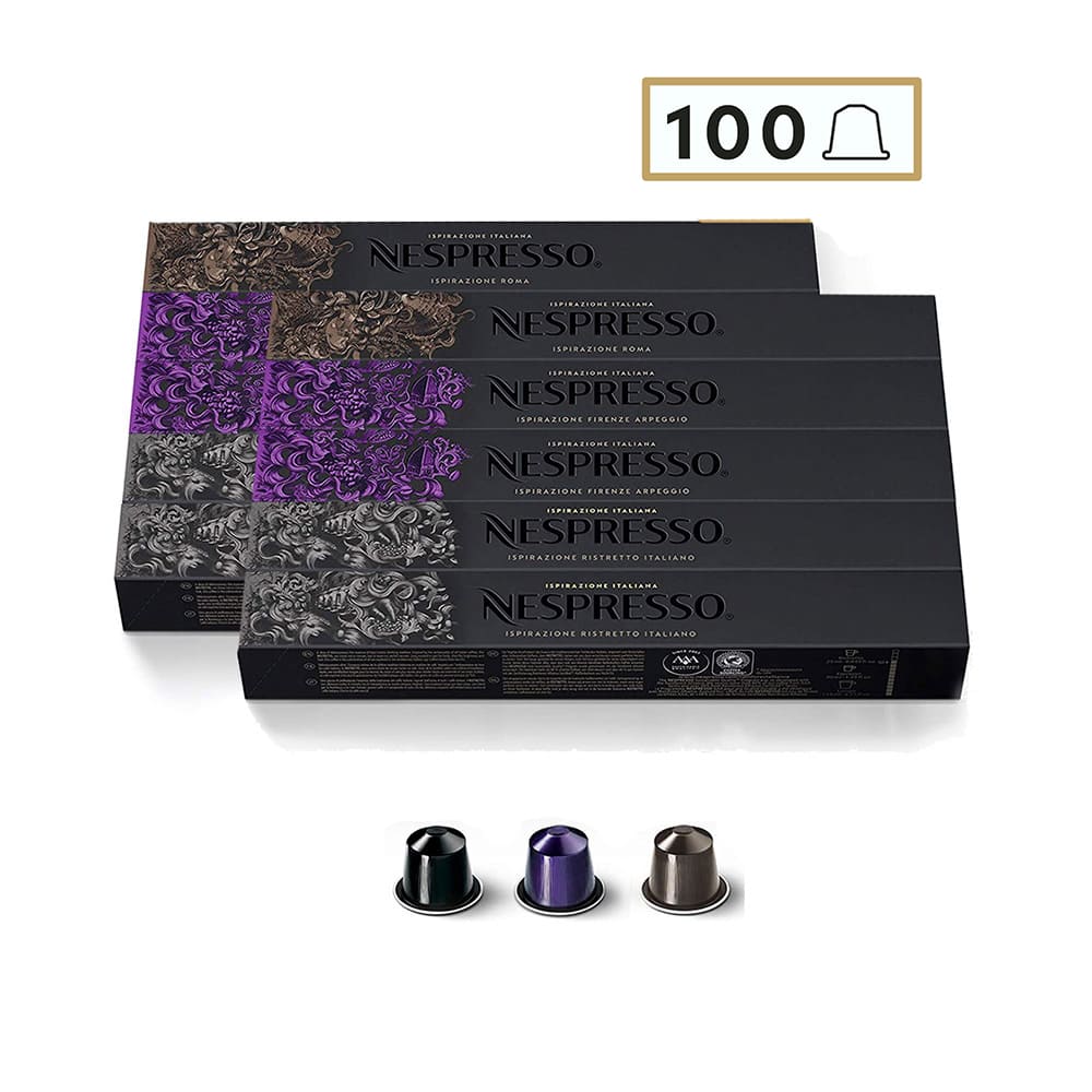 Nespresso 100 cápsulas de café Intenso