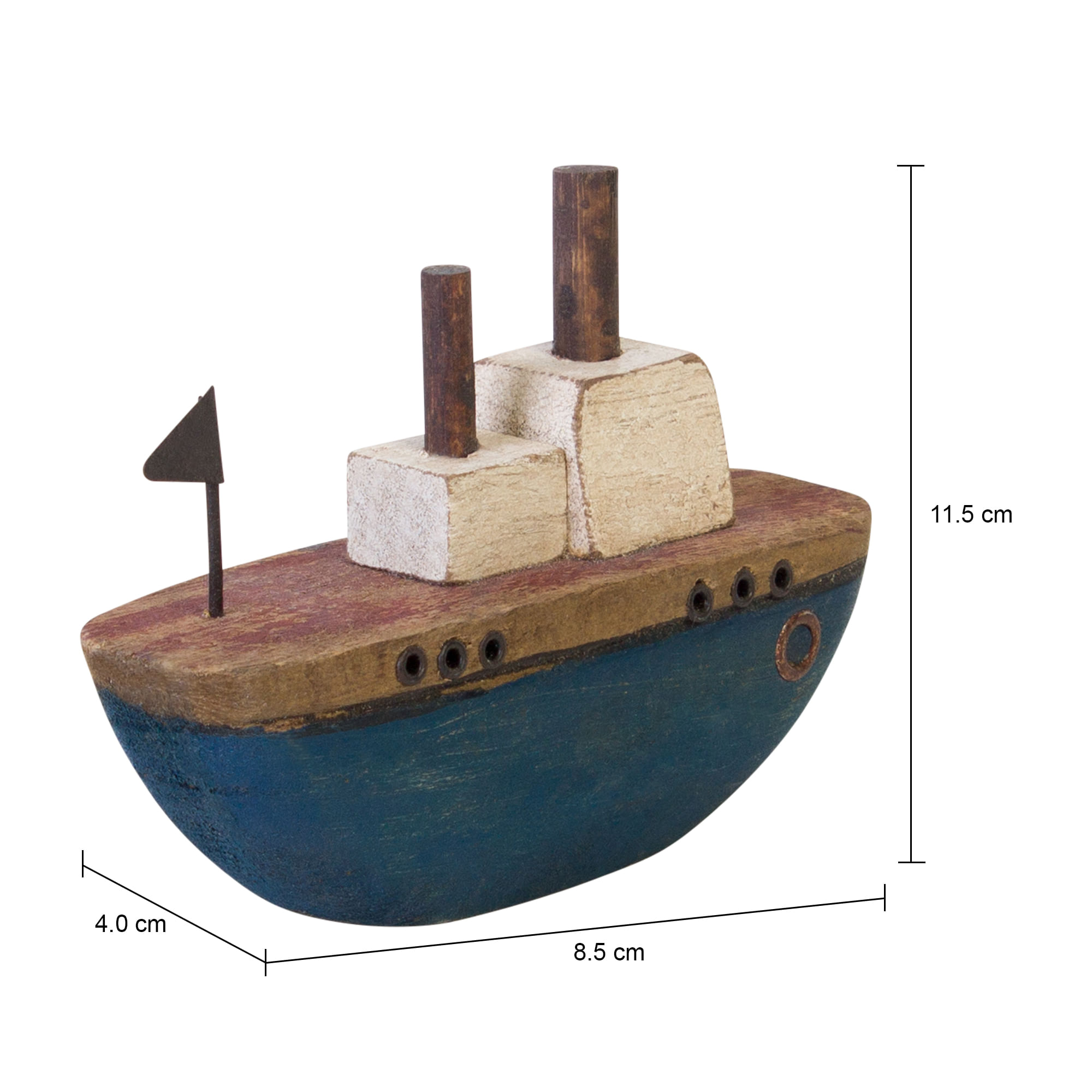 MARAÚ BARQUINHO ADORNO 11 CM