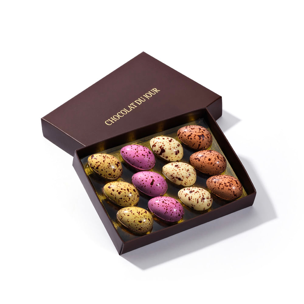 Caixa 12 Ovinhos du Jour - Chocolat Du Jour