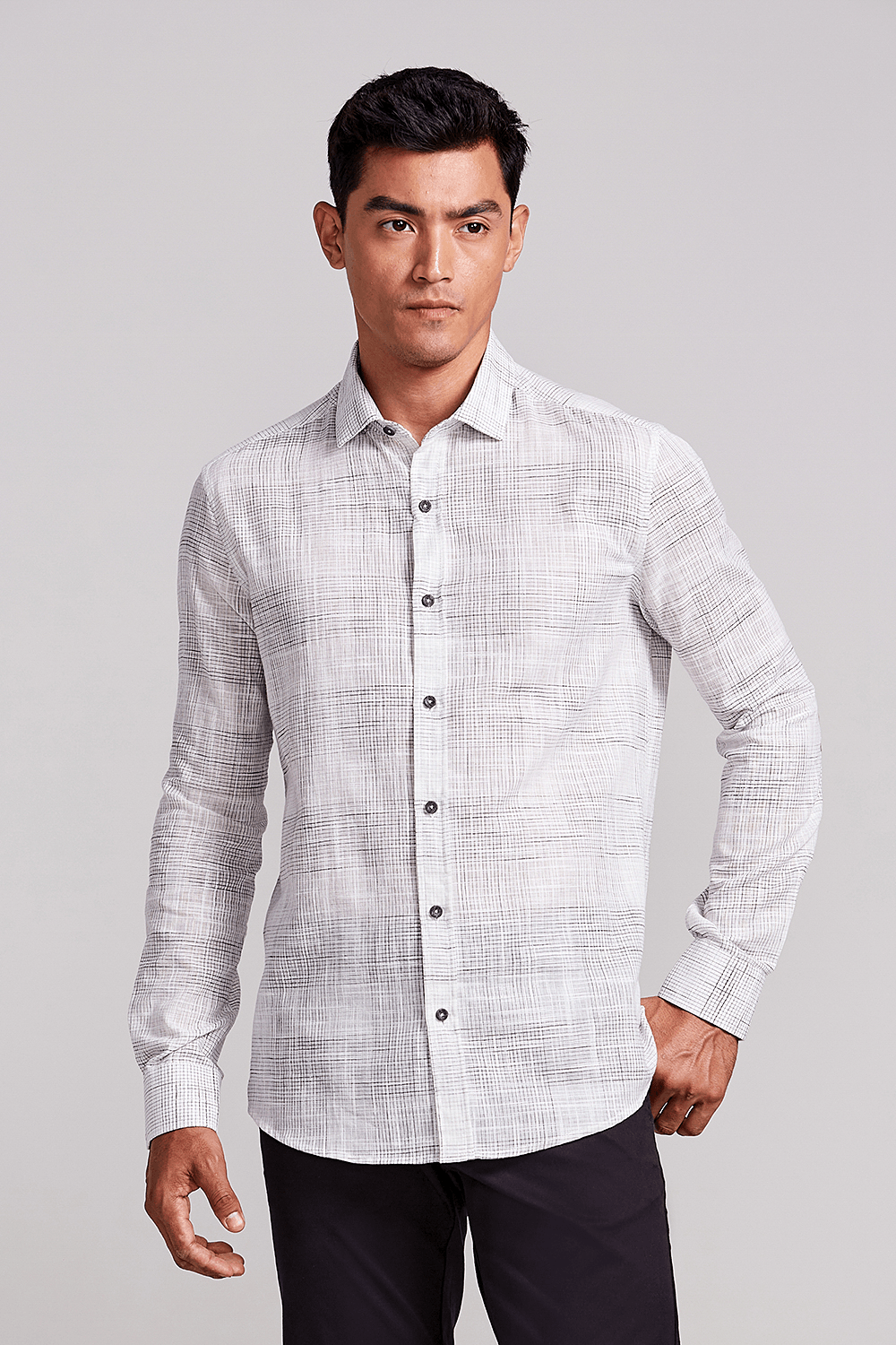 Camisa Slim Fit - Branco - Highstil