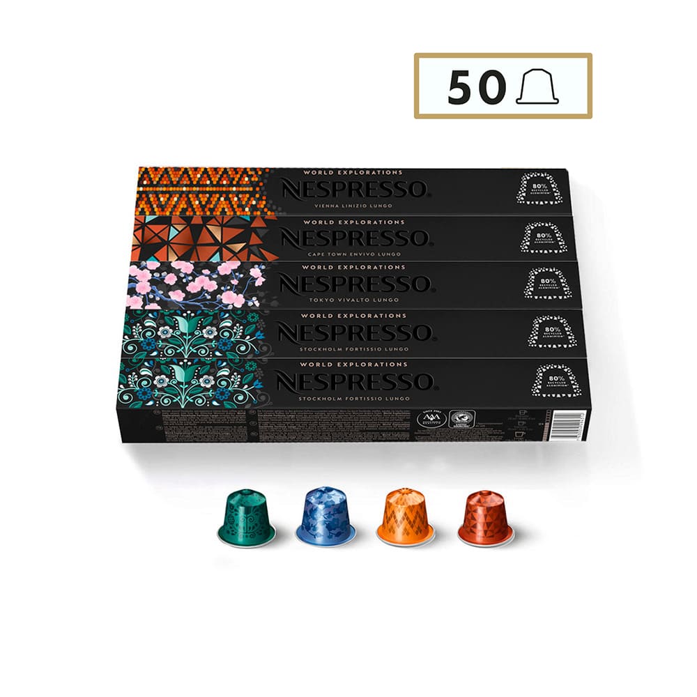 Nespresso Lungo 50 cápsulas de café