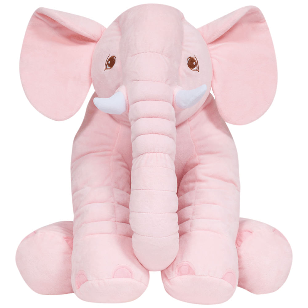 Almofada Elefante Gigante Rosa Buba
