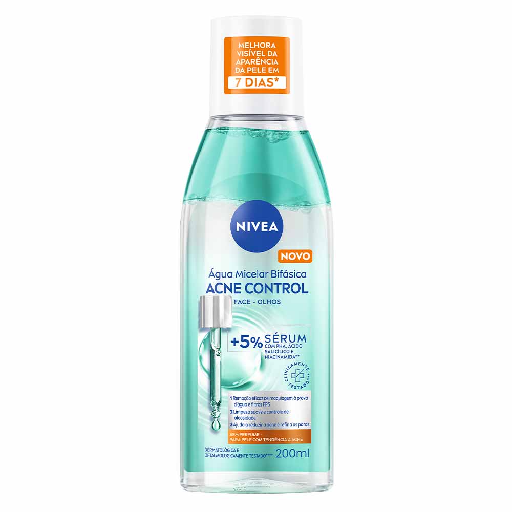 NIVEA Água Micelar Bifásica Acne Control - Época Cosméticos