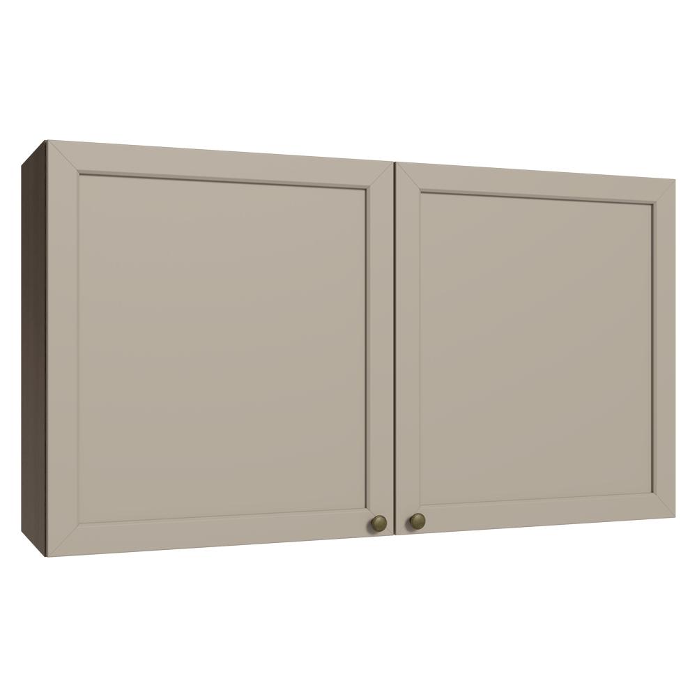 Armário Aéreo 120 cm 2 Portas Rustic/Crema Vik Madesa - Madesa