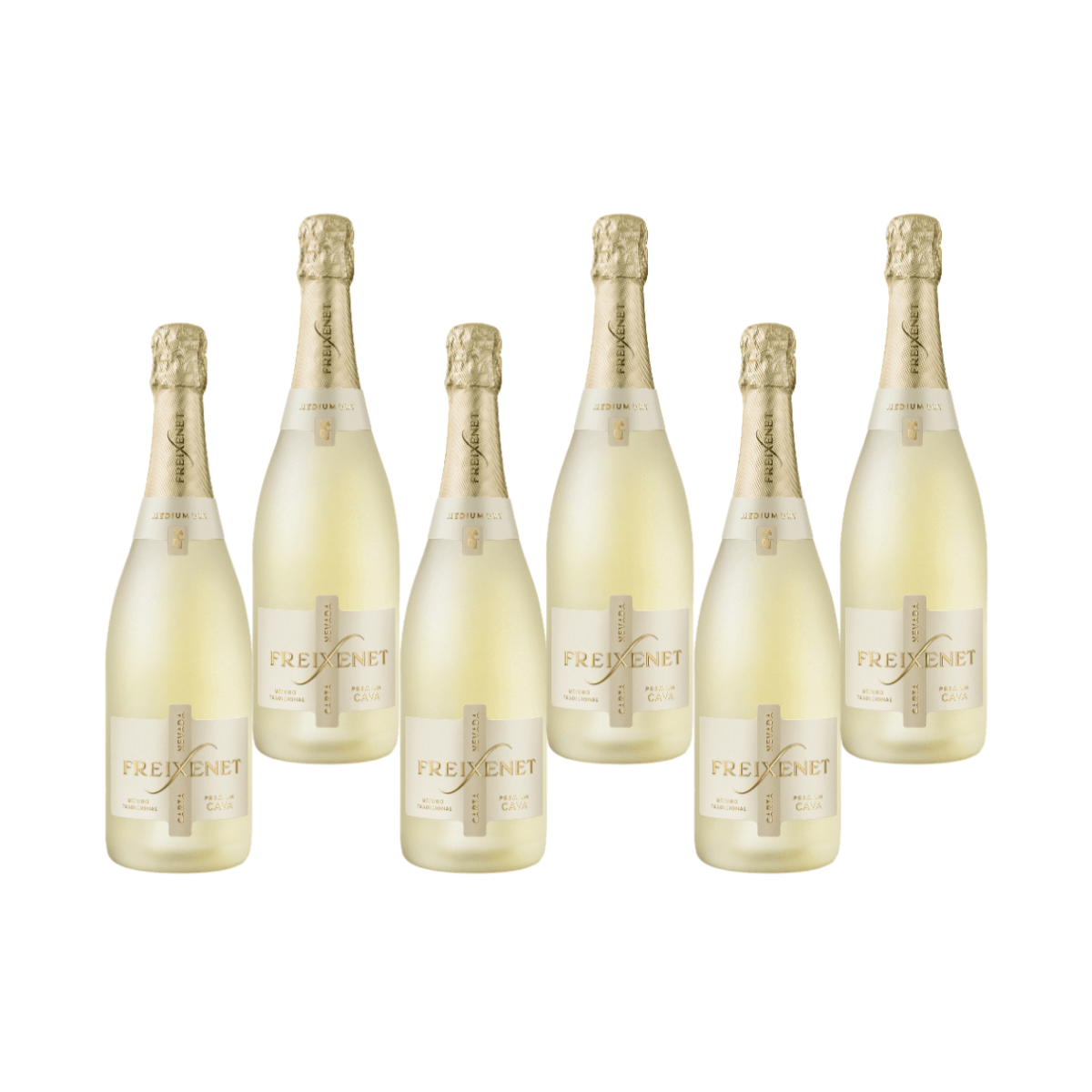 Kit 6 Cava Freixenet Carta Nevada Demi-Sec 750ml - Freixenet