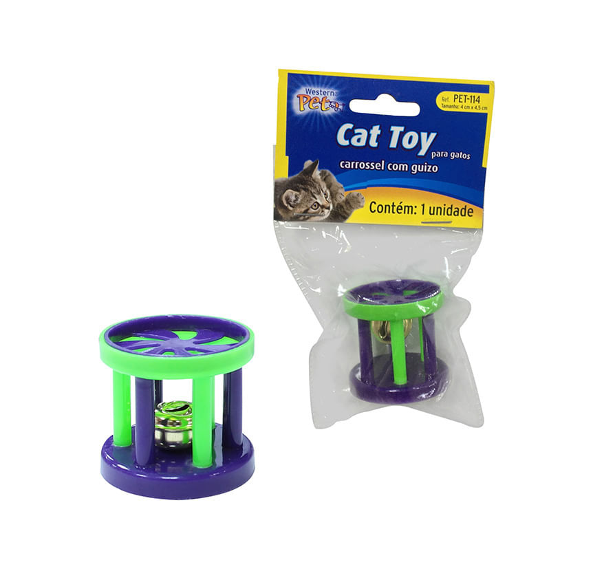 Brinquedo Gato Carrossel 4Cm Western Pet
