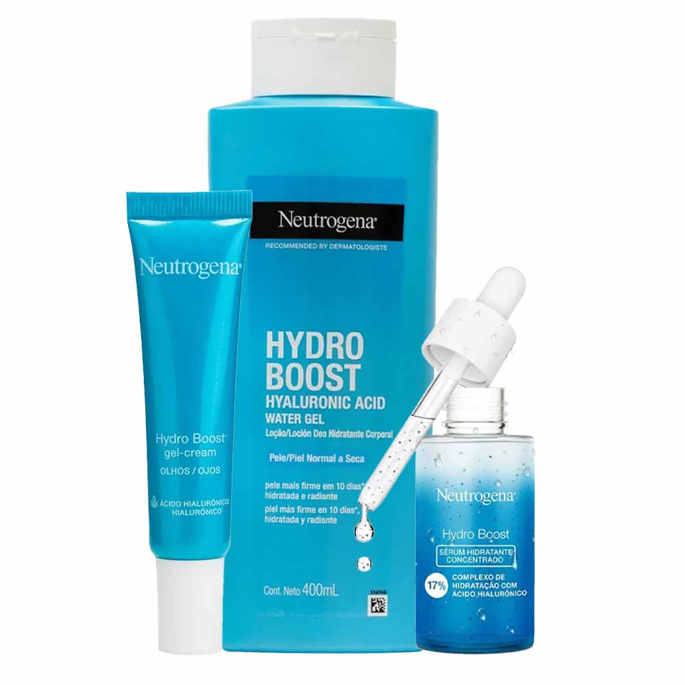 Neutrogena Kit – Sérum Hidratante + Gel Creme + Hidratante Corporal Para Todos os Tipos de Pele - Época Cosméticos
