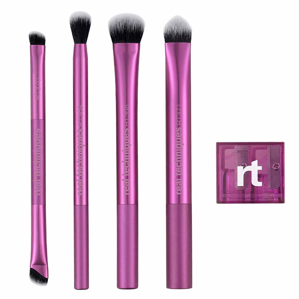 Conic Kit Real Techniques Eye-Conic Essentials Brush Kit - 4 Pincéis + 1 Apontador