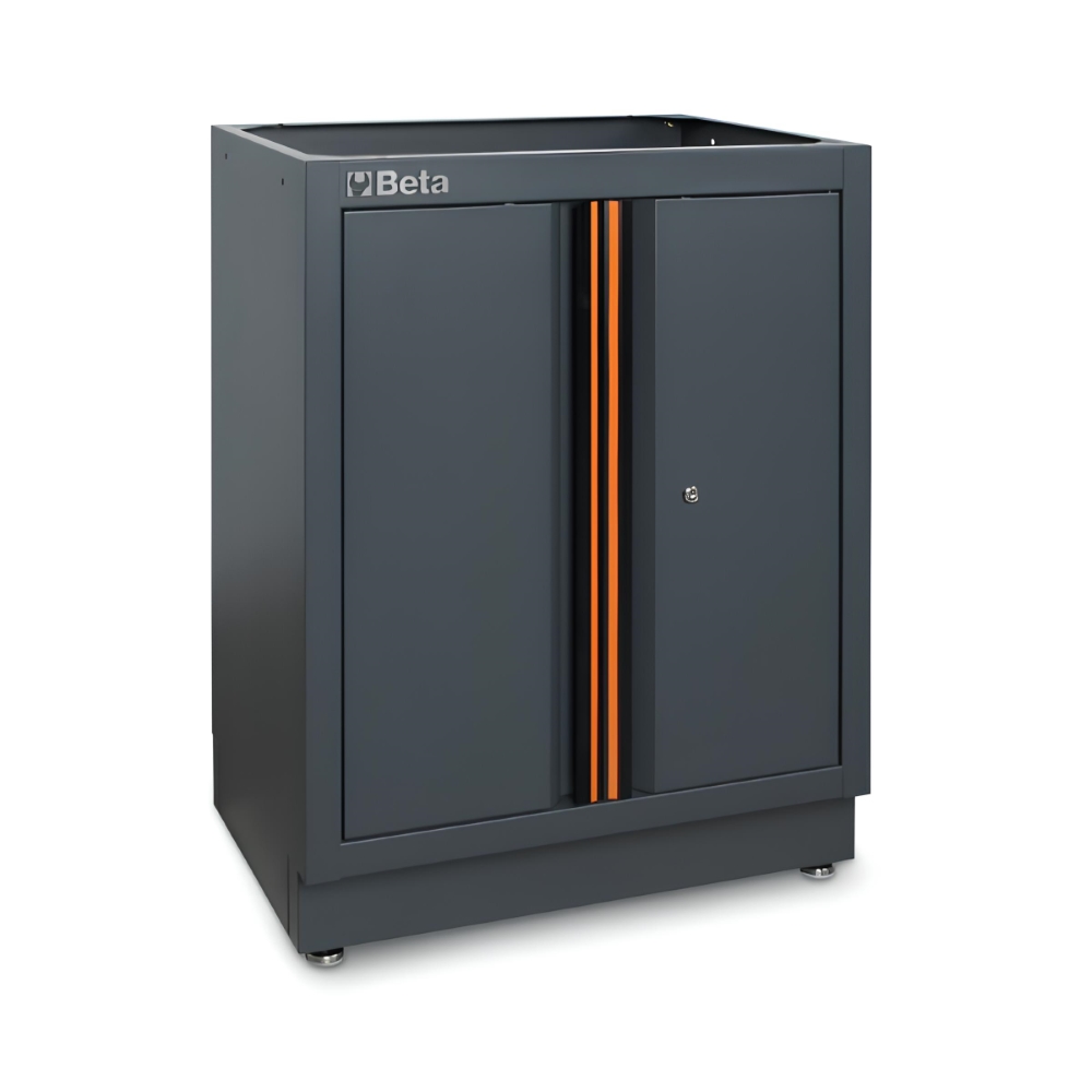 Móvel Modular Fixo 2 Portas com Fechadura Prateleira Interna Ajustável ...