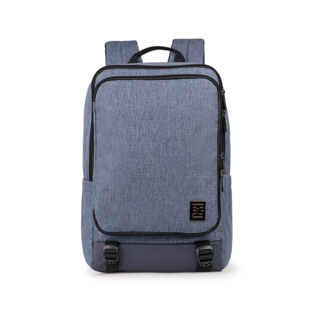 Mochila Masculina Executiva Para Notebook City Block Azul
